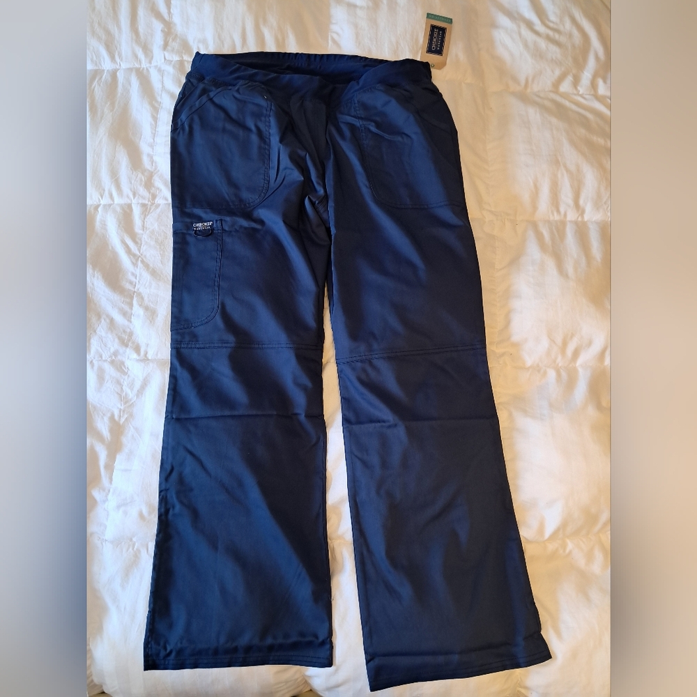 Navy Scrub Pants Cherokee Authentic Workwear RevolutionModern Classic Xtra Large